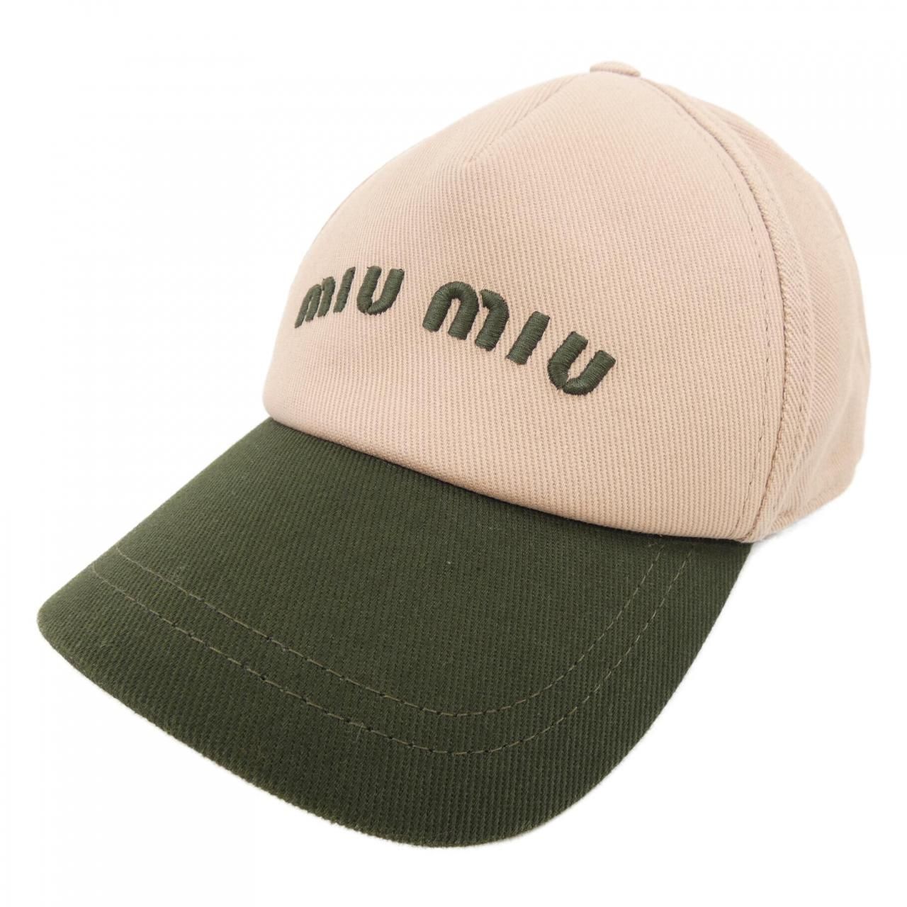ミュウミュウ MIU MIU ドリルベースボール MIU MIU ロゴ 5HC179 2CQ1