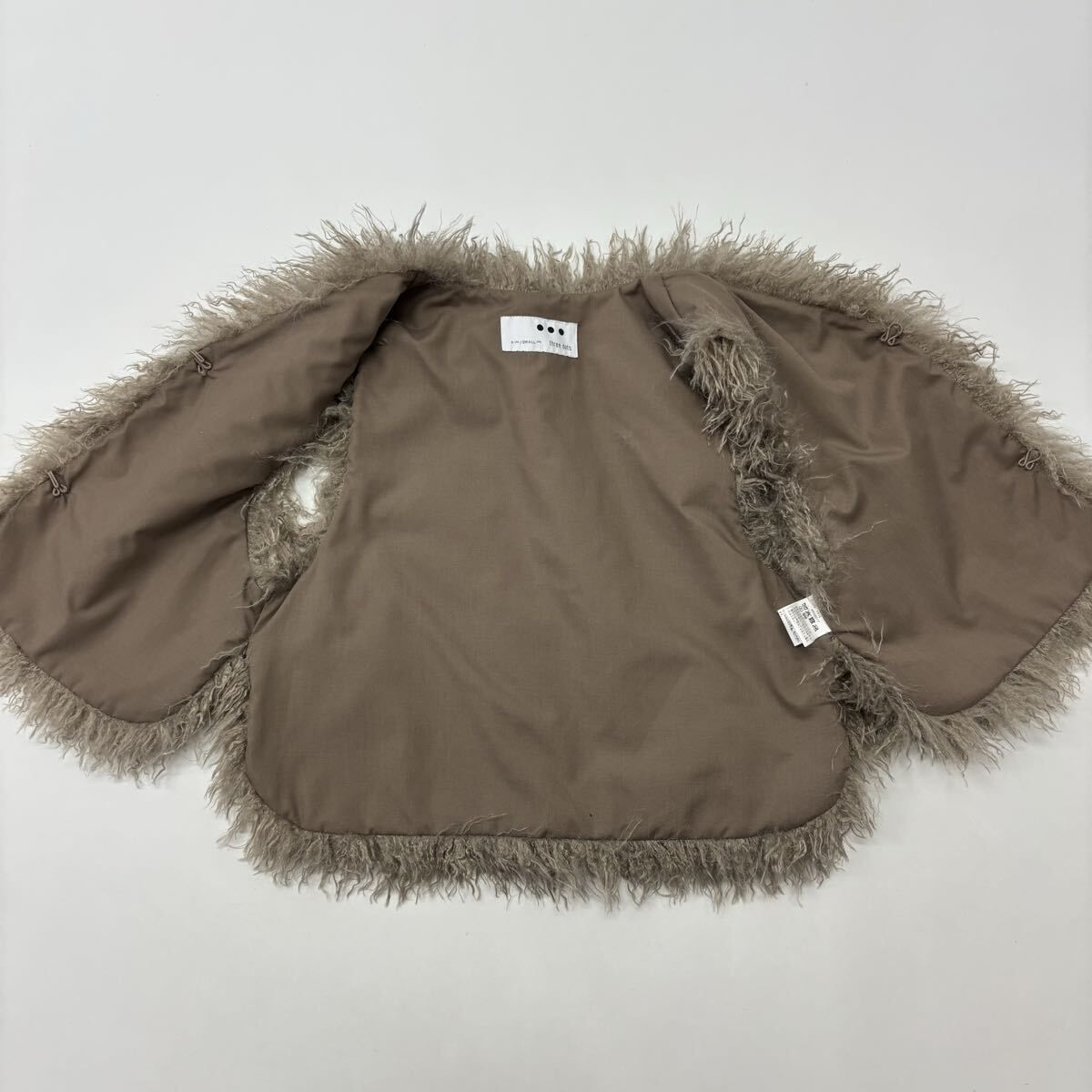良品 three dots スリードッツ wavy fur short gilet ウェイビー
