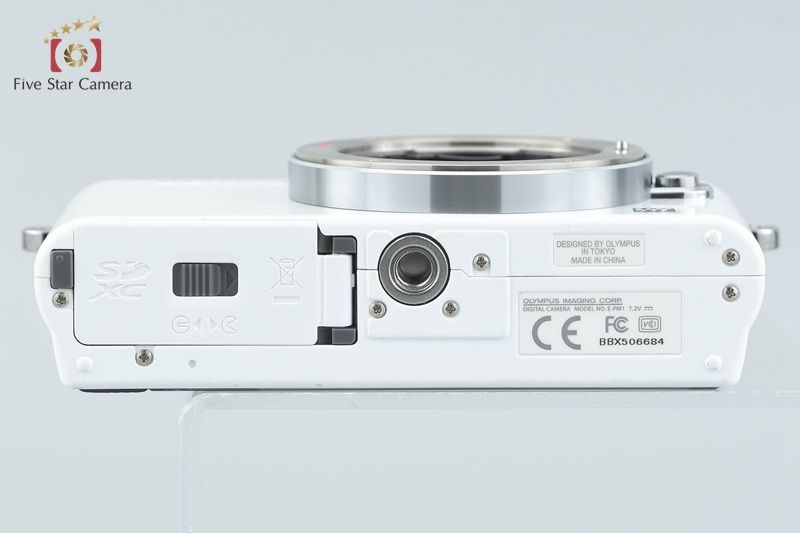 中古】OLYMPUS オリンパス PEN mini E-PM1 ホワイト ミラーレス一眼