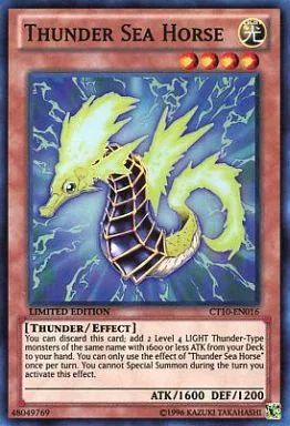 中古】遊戯王 CT10-EN016[SR]：Thunder Sea Horse/サンダー