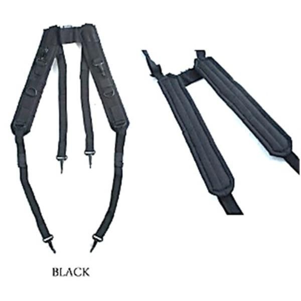 USタイプ H型 サスペンダー ブラック ナイロン UTXピストルベルト対応
