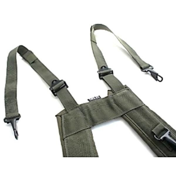 USタイプ H型 サスペンダー ブラック ナイロン UTXピストルベルト対応