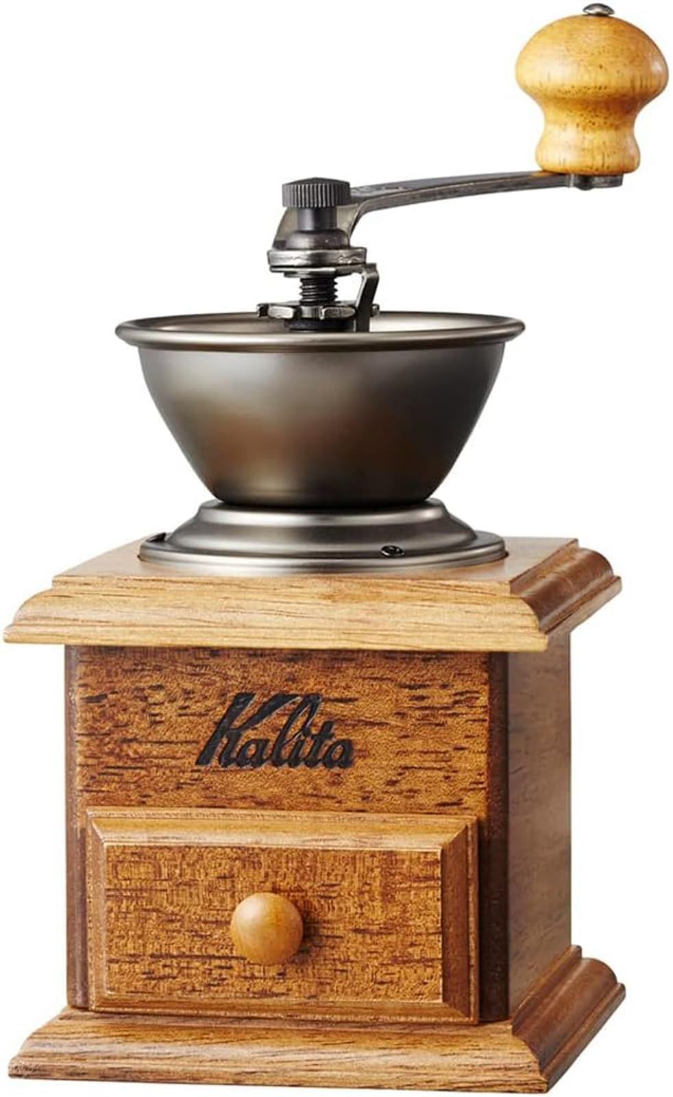 カリタ Kalita コーヒーミル 木製 粒度の安定性が高いアルミ製グラインダー ミニミル ac 粗さ調整可能 手挽きコーヒーミル グラインダー 手動 プレゼント ギフト 贈り物 #42220 [05)ミニミル]