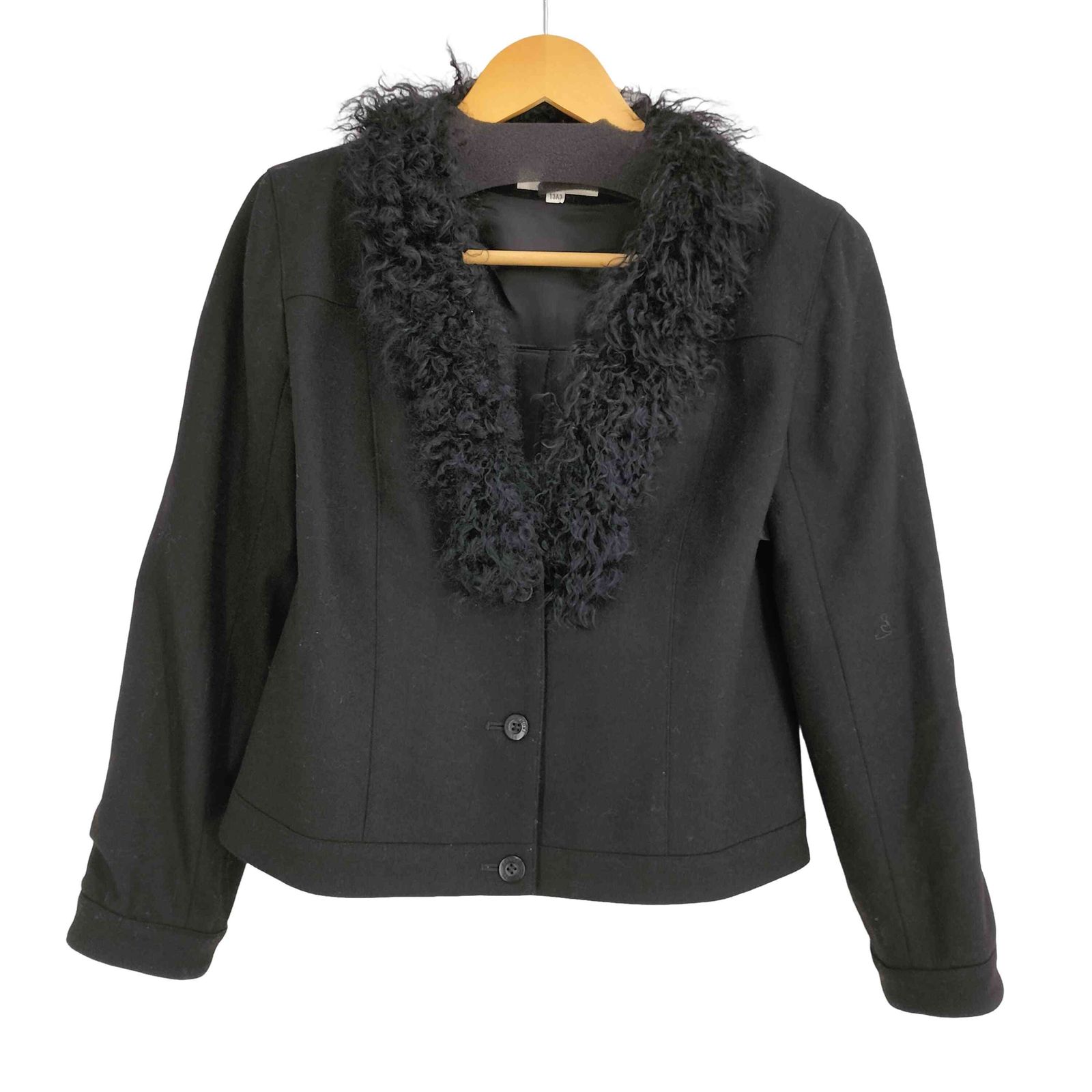 ハナエモリ HANAE MORI チベットラムファーウールジャケット