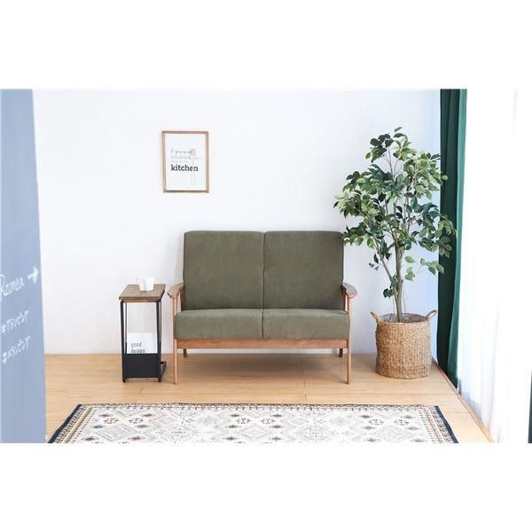 ソファ 2人掛け グリーン 肘付き コーデュロイ張地 リガラ 2人掛けソファ リビング家具 インテリア家具