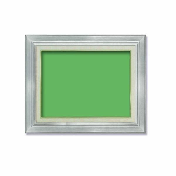 油額 〕 油絵額 F6号 410×318mm シルバー 油縁 キャンバス額 UVカット