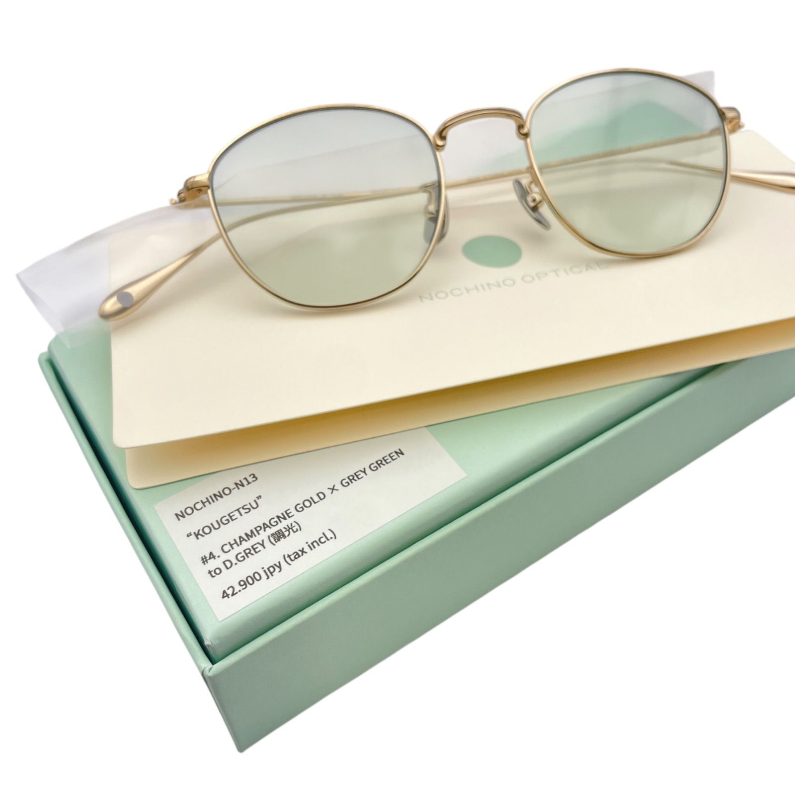 定価:42900円 NOCHINO OPTICAL KOUGETSU NOCHINO-N13 #4 CHAMPAGNE