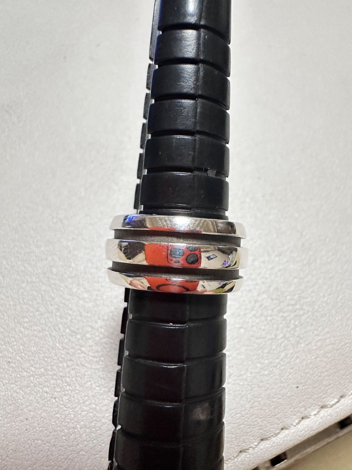 ティファニー ダブルライン グルーブドリング リング 指輪 sv925 8号