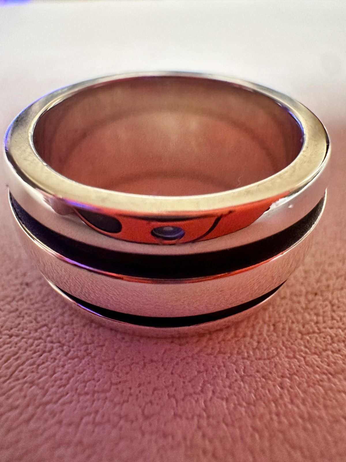 ティファニー ダブルライン グルーブドリング リング 指輪 sv925 8号