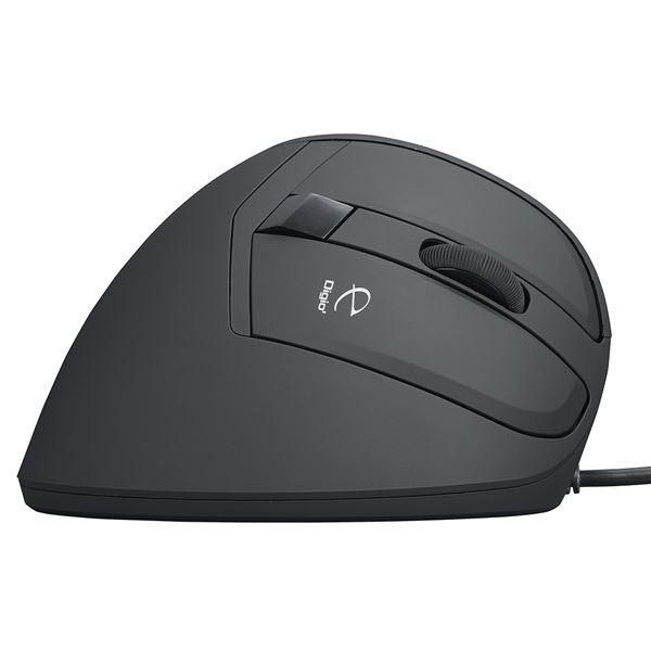 Digio2 有線 エルゴノミクスマウス ブラック MUS-UKF208BK - メルカリ