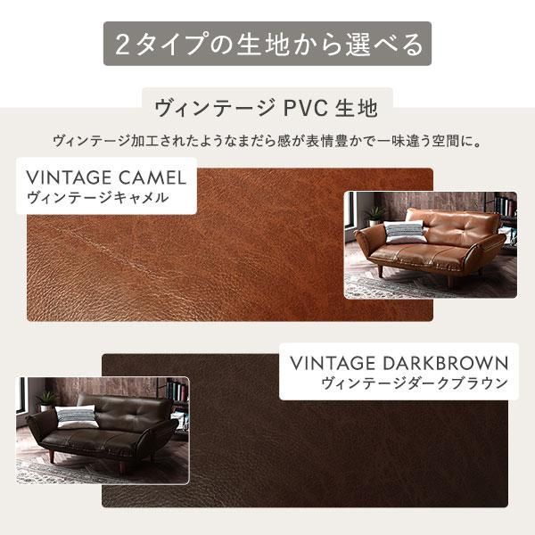 ヴィンテージPVC生地 ヴィンテージダークブラウン