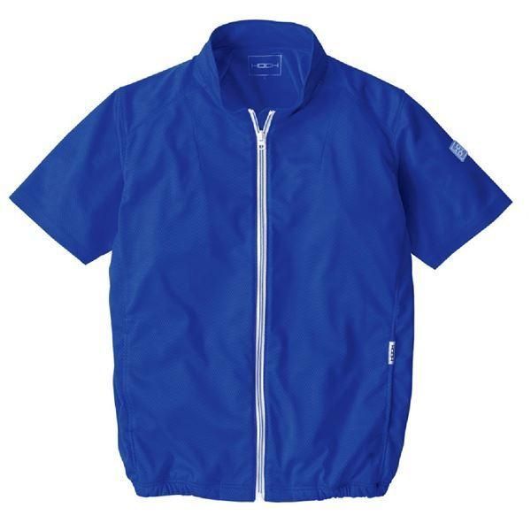 村上被服 HOOH 半袖ニットブルゾン V771 ロイヤルブルー サイズ：8L 服