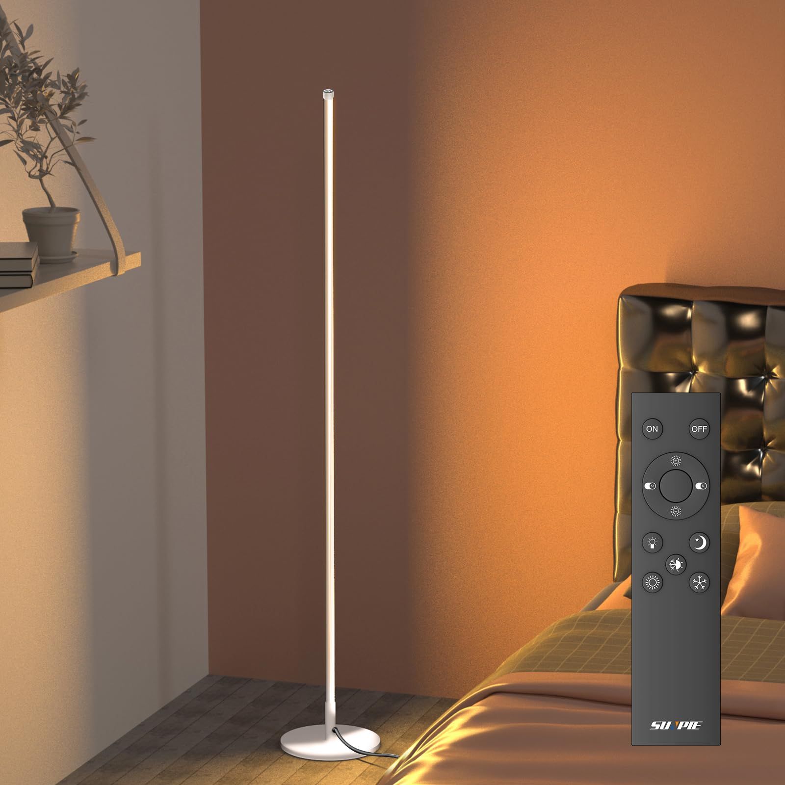 MOTOSTAR フロアランプ led フロアライト 北欧 リモコン 無段階調光調