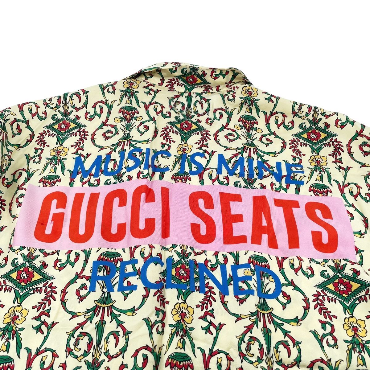 中古】GUCCI グッチ バックロゴプリント総柄半袖シャツ 676347 ZAH5R