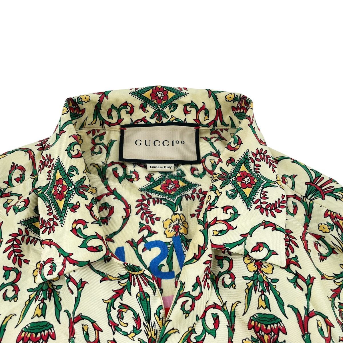 中古】GUCCI グッチ バックロゴプリント総柄半袖シャツ 676347 ZAH5R