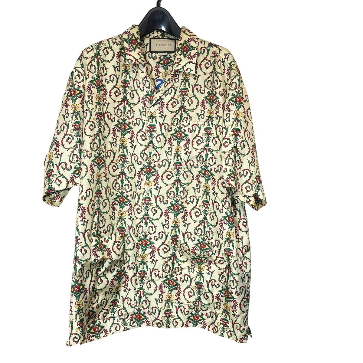 中古】GUCCI グッチ バックロゴプリント総柄半袖シャツ 676347 ZAH5R