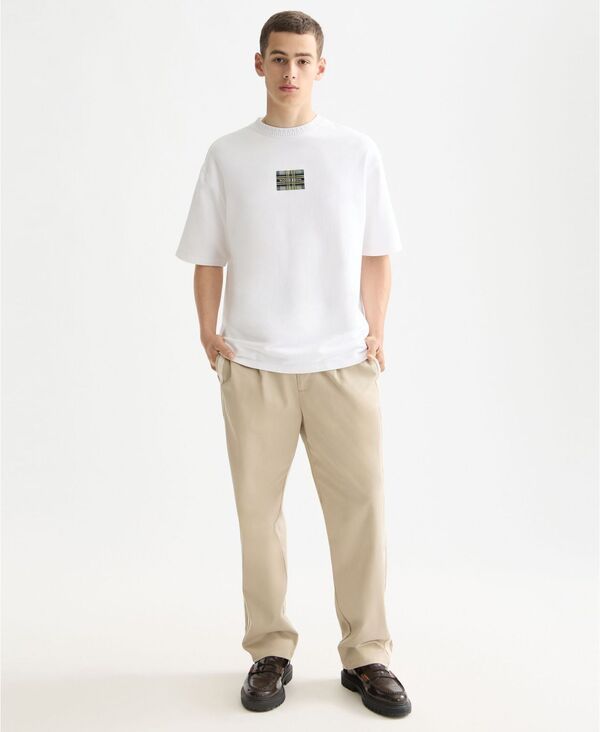 スコッチアンドソーダ メンズ トップス Tシャツ 半袖 SCOTCH SODA Mens Loose Fit ShortSleeve TShirt Bright White ホワイト