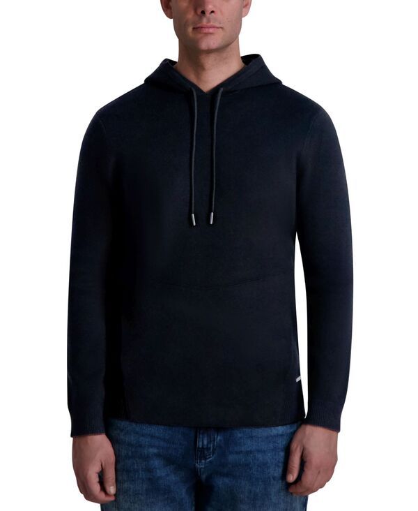 カール ラガーフェルド メンズ アウター パーカー・スウェット パーカー KARL LAGERFELD PARIS Mens PullOn Hoodie Black ブラック