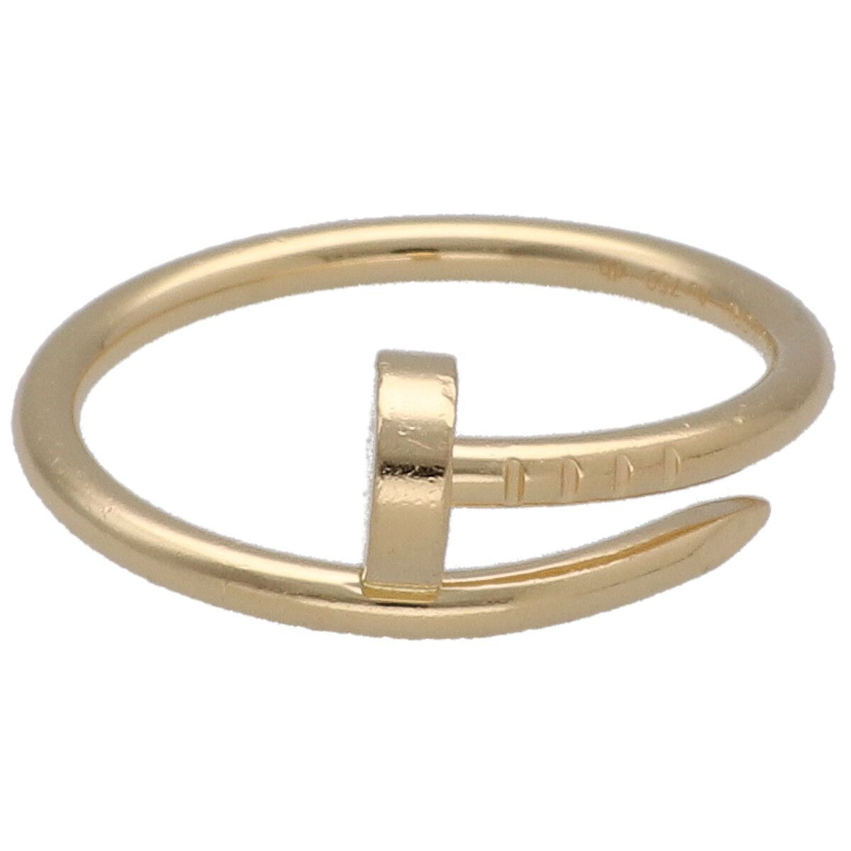 【中古】 Cartier カルティエ ジュストアンクル リング SM B4225953 YG イエローゴールド 53 スモール メンズ レディース 指輪 25037067 AO 中古】 Cartier カルティエ ジュストアンクル リング SM B4225953 YG