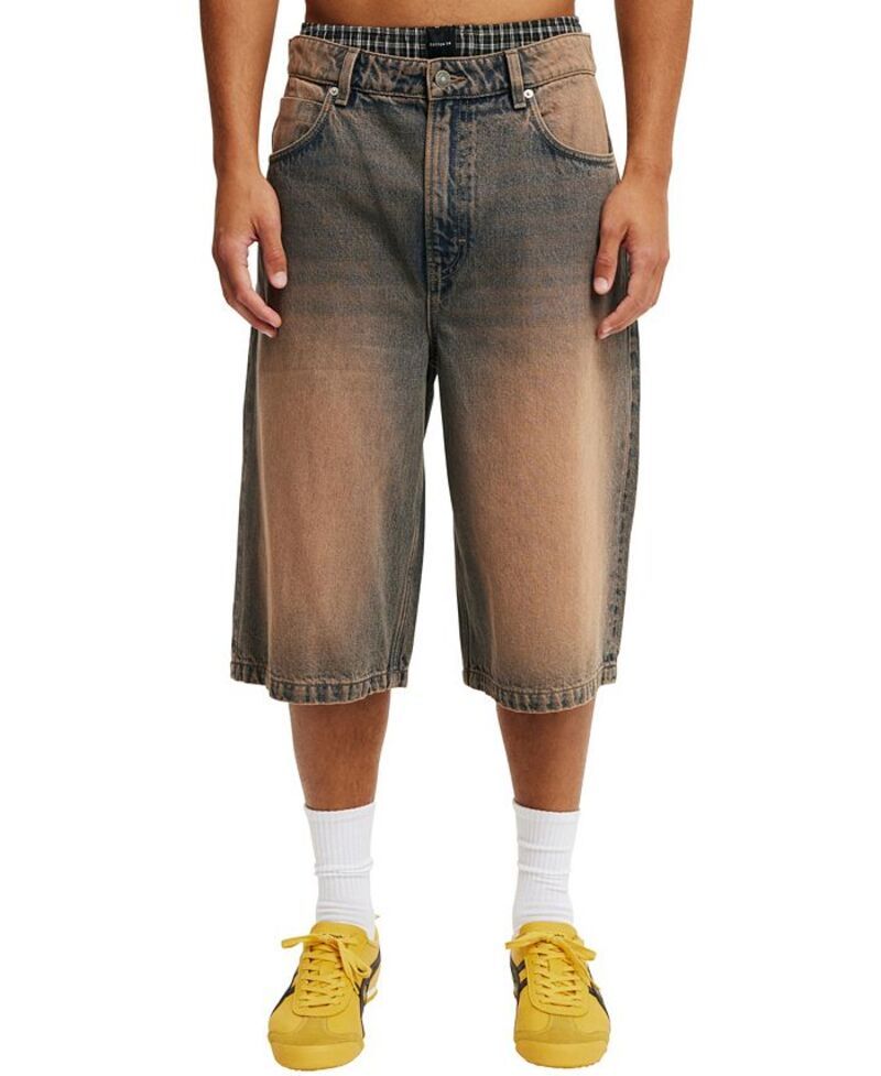 コットンオン メンズ ボトムス ハーフパンツ・ショーツ ショートパンツ COTTON ON Mens Super Baggy Jort Shorts Trippin blue ブルー