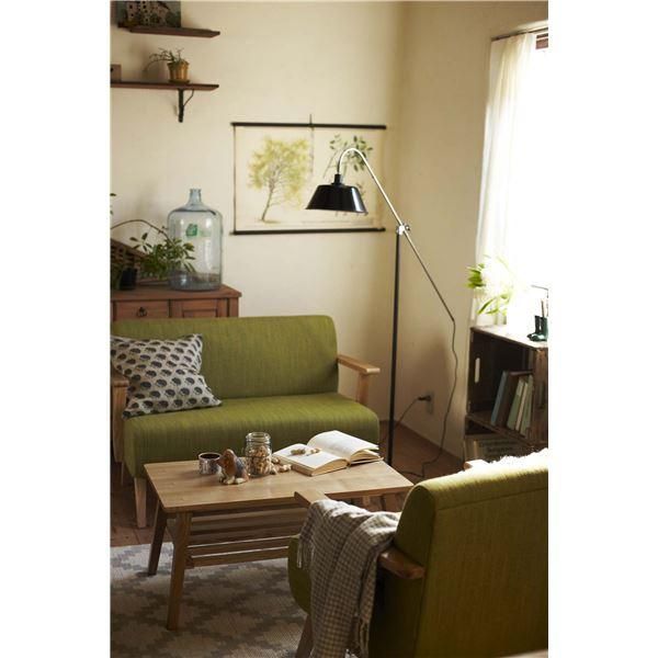  ソファー 幅111cm 2人掛け グリーン 木製 肘付き モティ リビング ダイニング プレゼント レトロソファベッド 2人掛け 3人掛けソファ ソファ ソファベッド