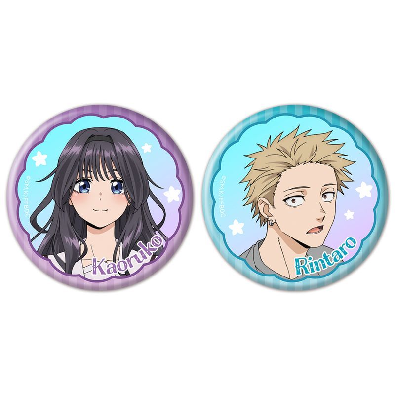 新品/公式】薫る花は凛と咲く_オーロラ缶バッジ2個セット 和栗薫子