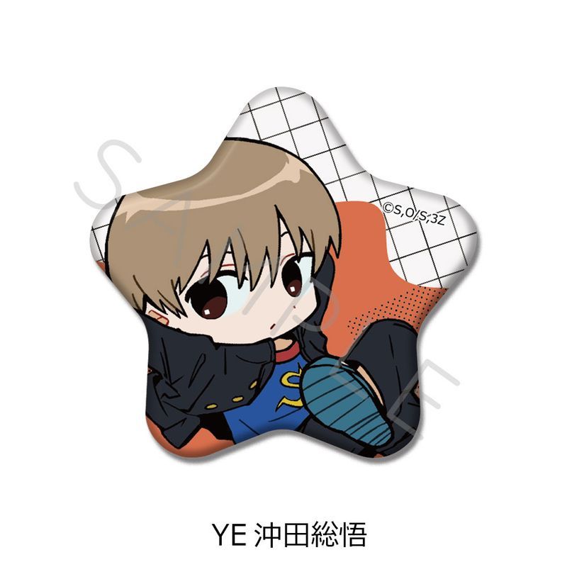 新品/公式】3年Z組銀八先生_星型缶バッジ ちぽっけシリーズ第2弾 YE