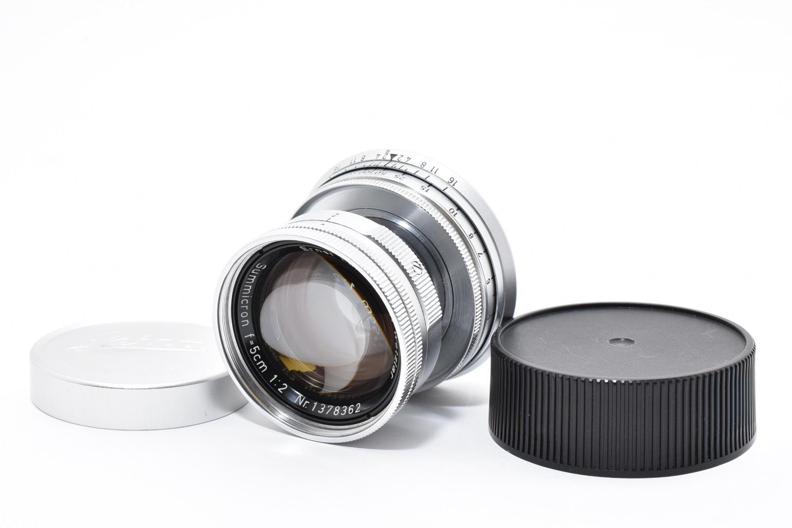 返品保証】☆極上品☆ライカ Leica Summicron 5cm 50mm F2 沈胴