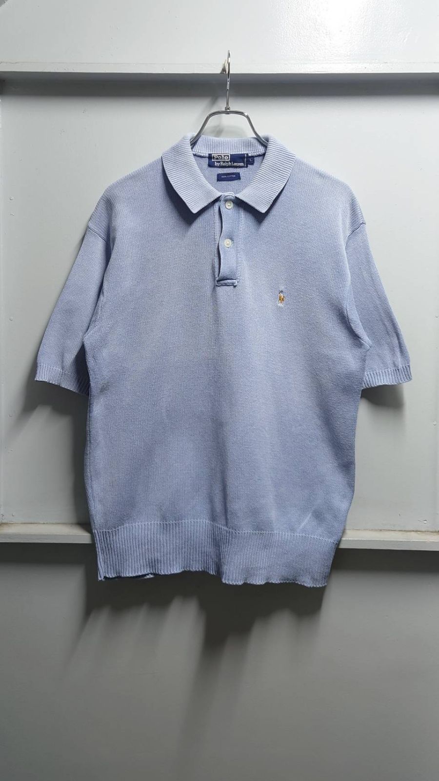 90's Polo by Ralph Lauren Cotton Knit Polo Shirt L - メルカリ
