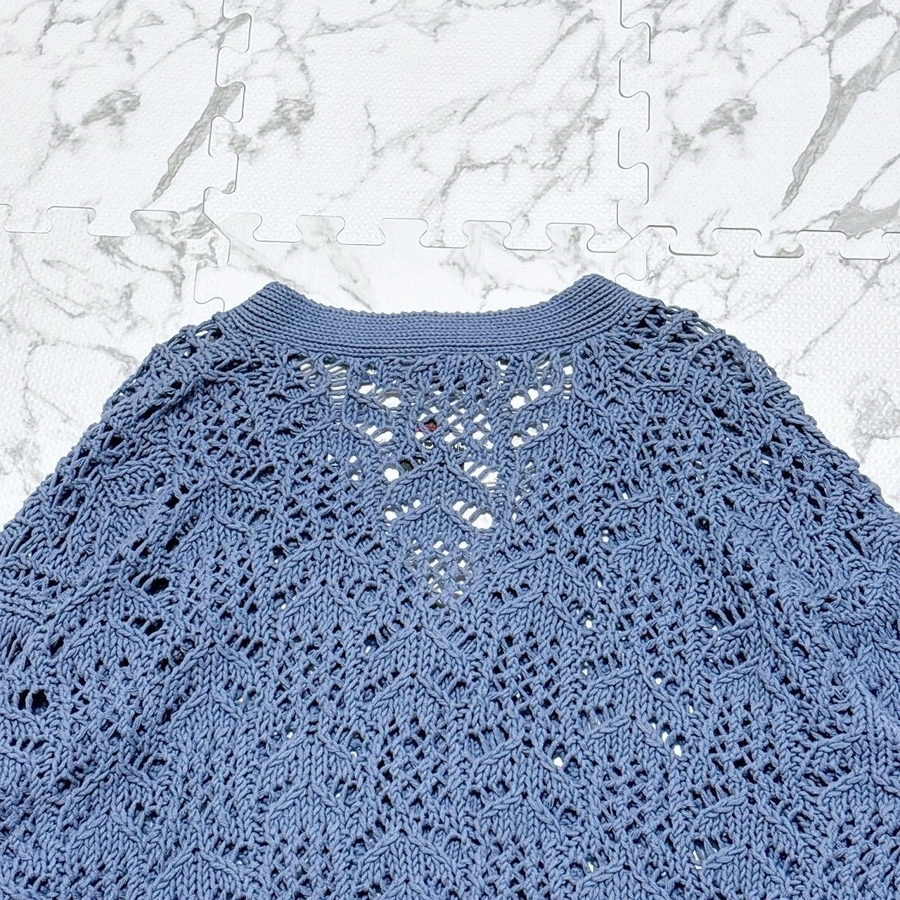 ダイリク DAIRIKU 21SS FlowerPattern Hand Knitting Cardigan 