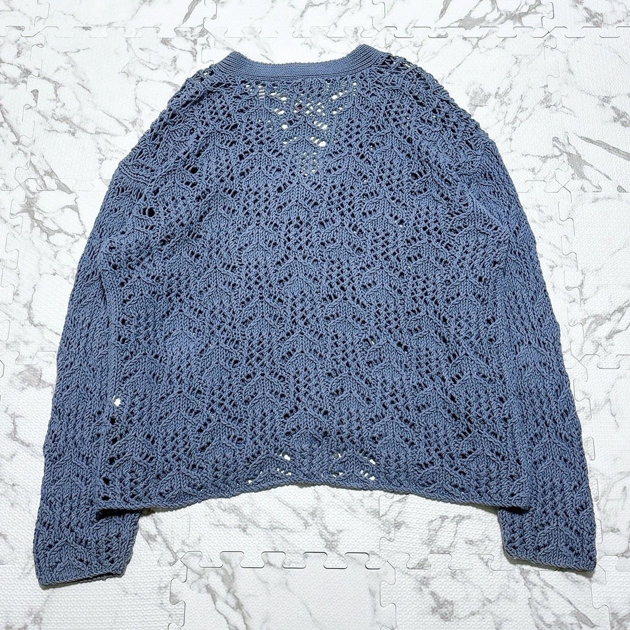 ダイリク DAIRIKU 21SS FlowerPattern Hand Knitting Cardigan 
