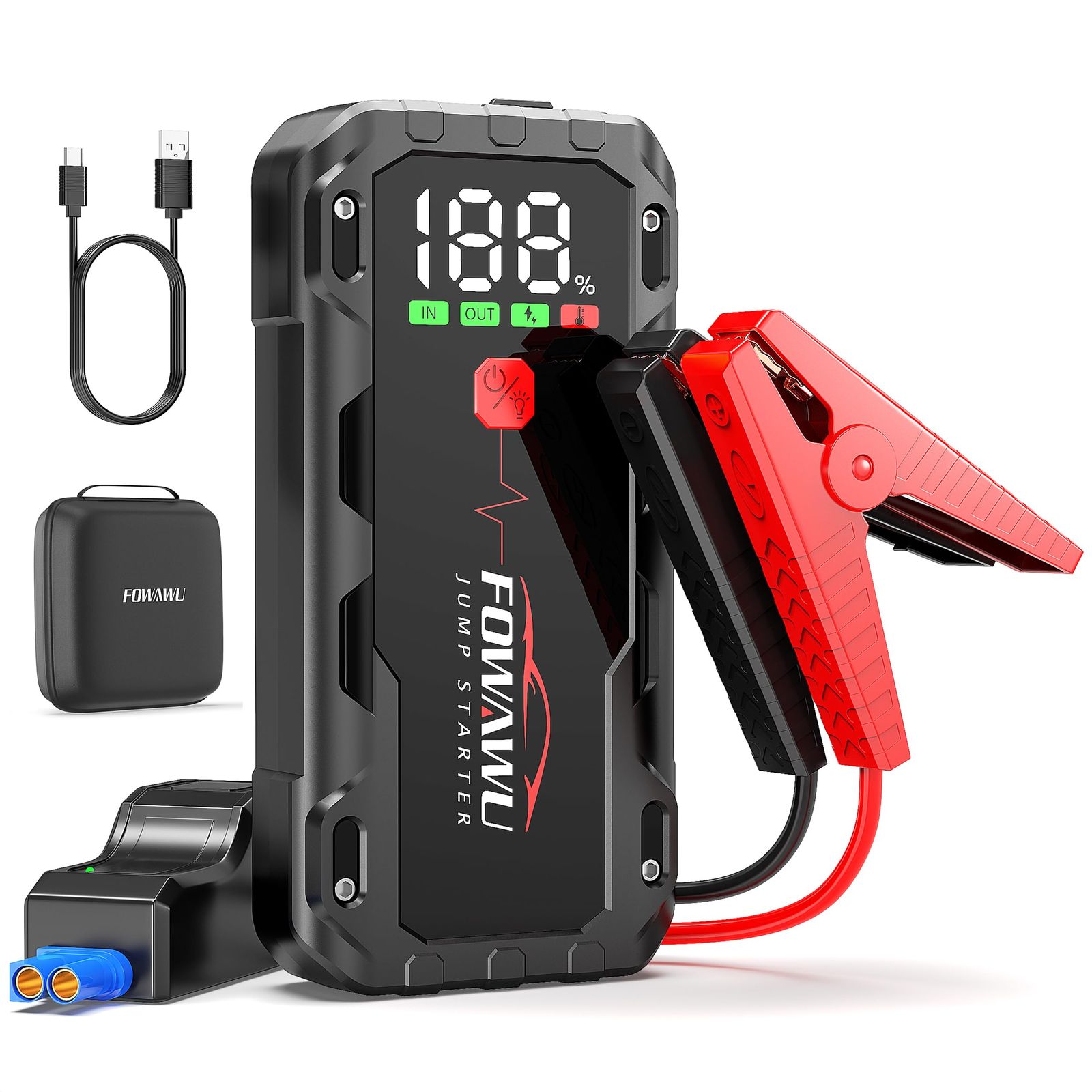 新品】ジャンプスターター 26800mAh大容量7000Aピーク電流 「最大12L