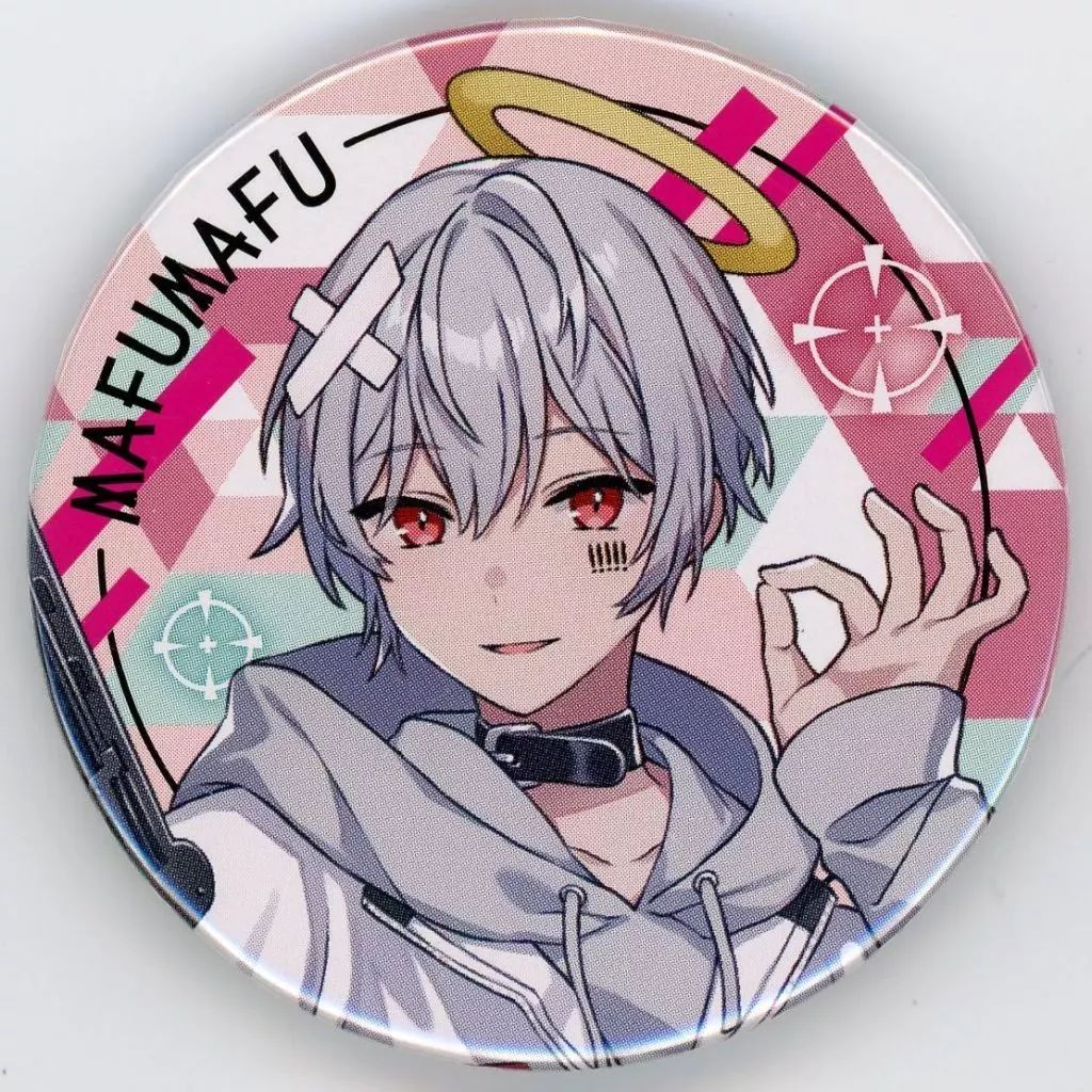 中古】バッジ・ピンズ まふまふ(等身/背景：丸枠) 缶バッジ 「復活の