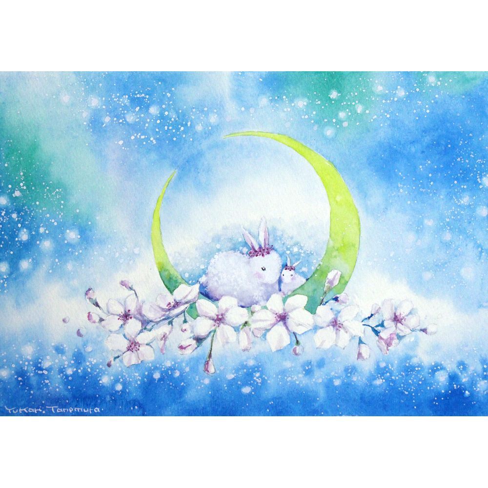 原画）桜の海【SMサイズ／水彩画／#3093】 - メルカリ