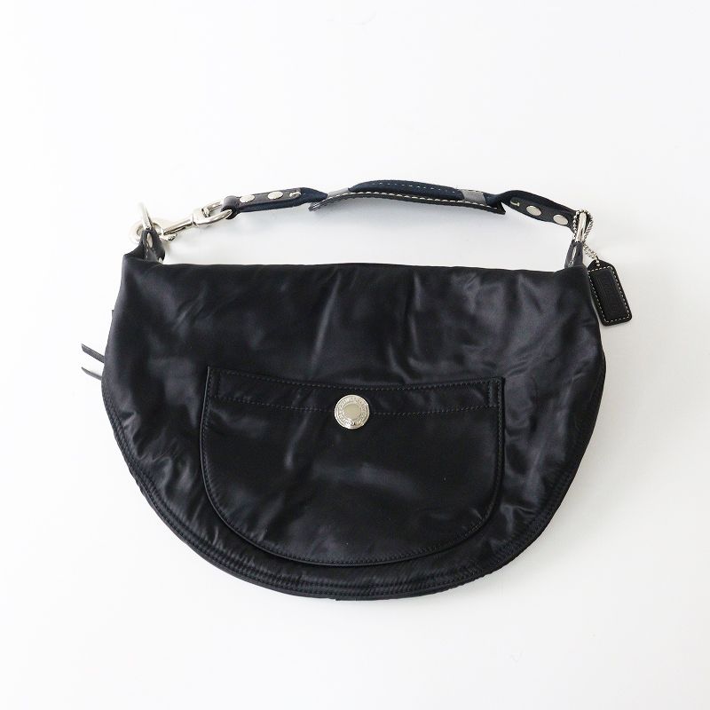 COACH nylon hobo bag ｜black y2k Designers Archives shoulder bag