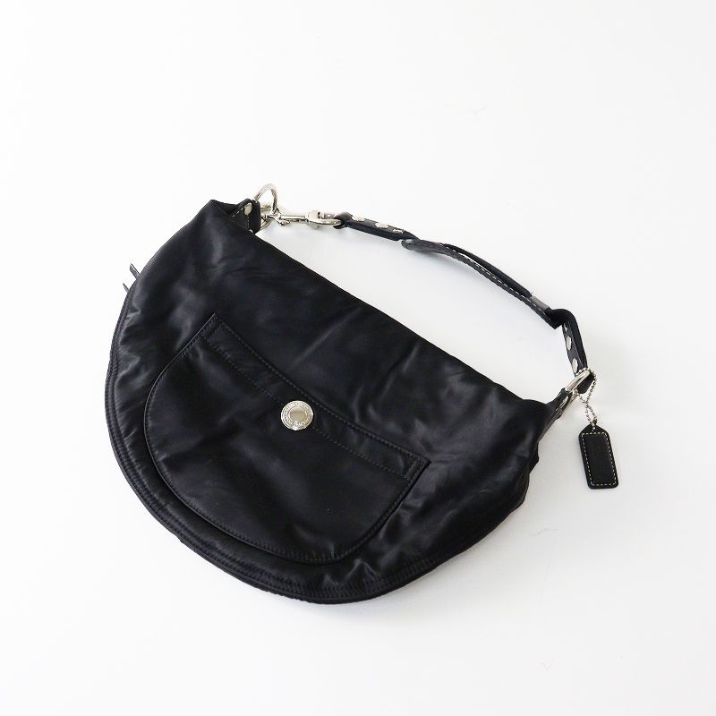 COACH nylon hobo bag ｜black y2k Designers Archives shoulder bag