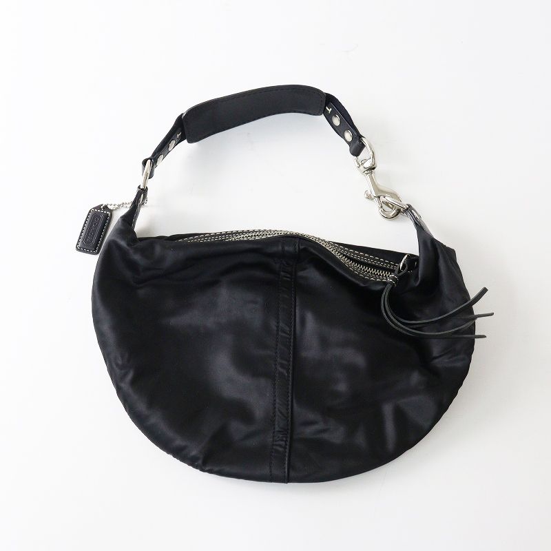 COACH nylon hobo bag ｜black y2k Designers Archives shoulder bag