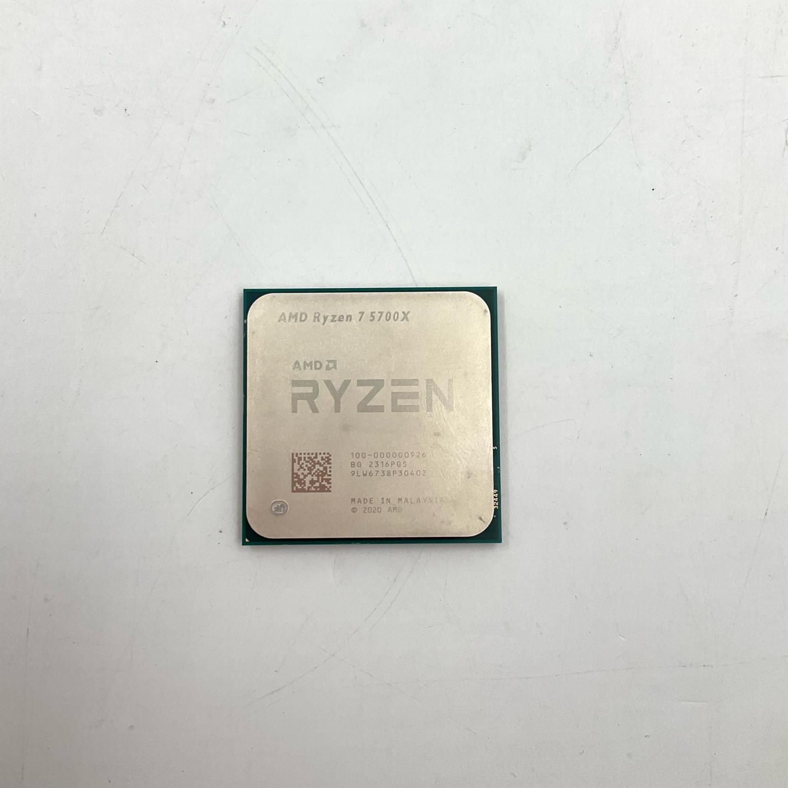 AMD CPU RYZEN 7 5700X 美品 動作確認済【全額返金保証】【最速発送