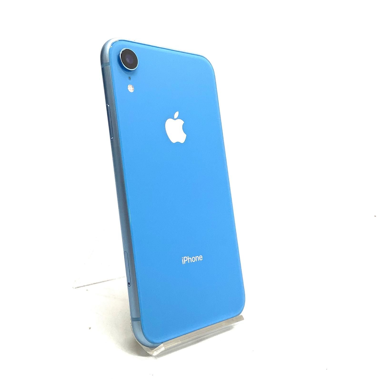 全額返金保証】【最速発送】 iPhone XR 128GB ブルー au SIMフリー 白