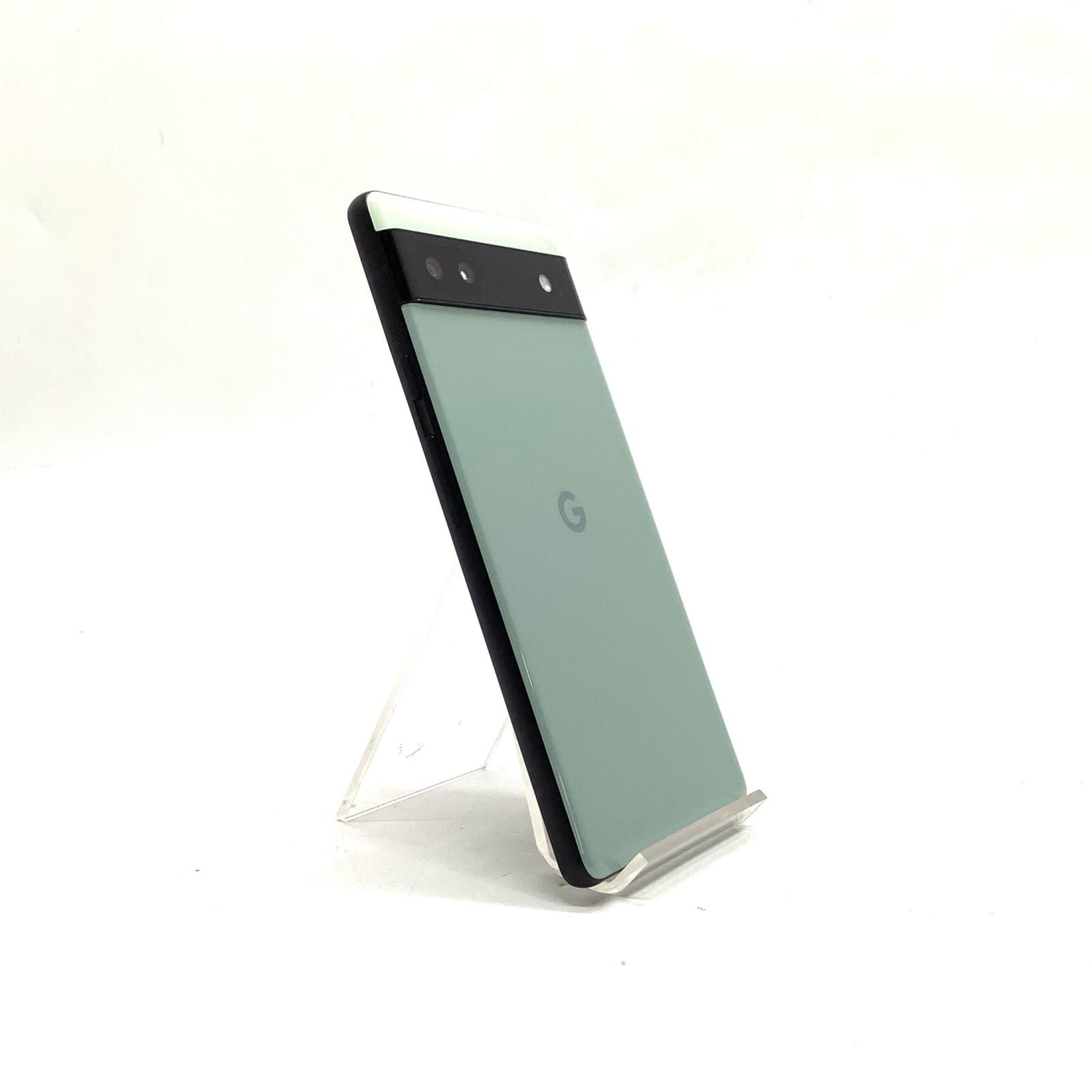 全額返金保証】【最速発送】Google Pixel 6a 128GB セージ au GB17L 白