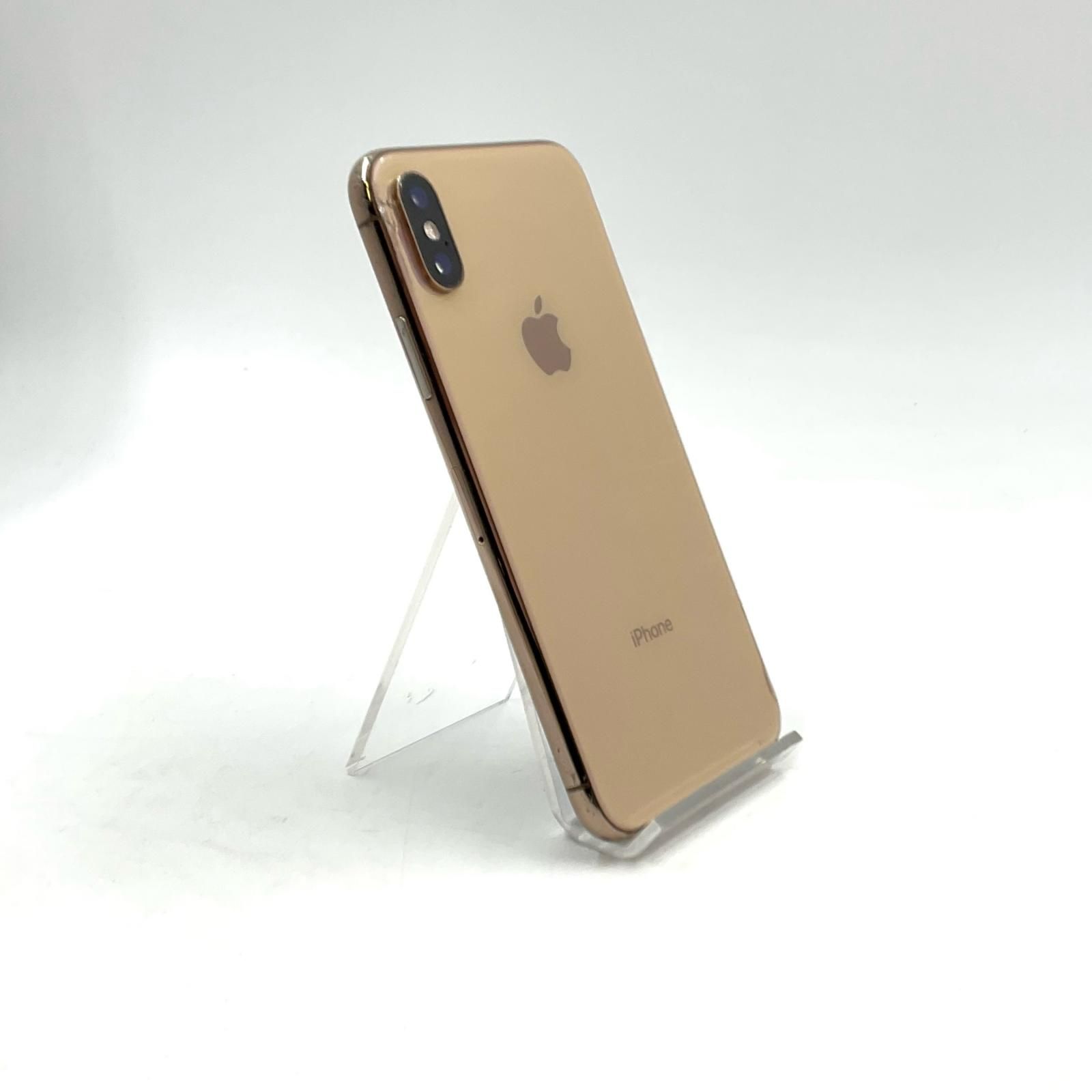 最速発送】 iPhone XS 256GB ゴールド docomo 白ロム【難有】 83