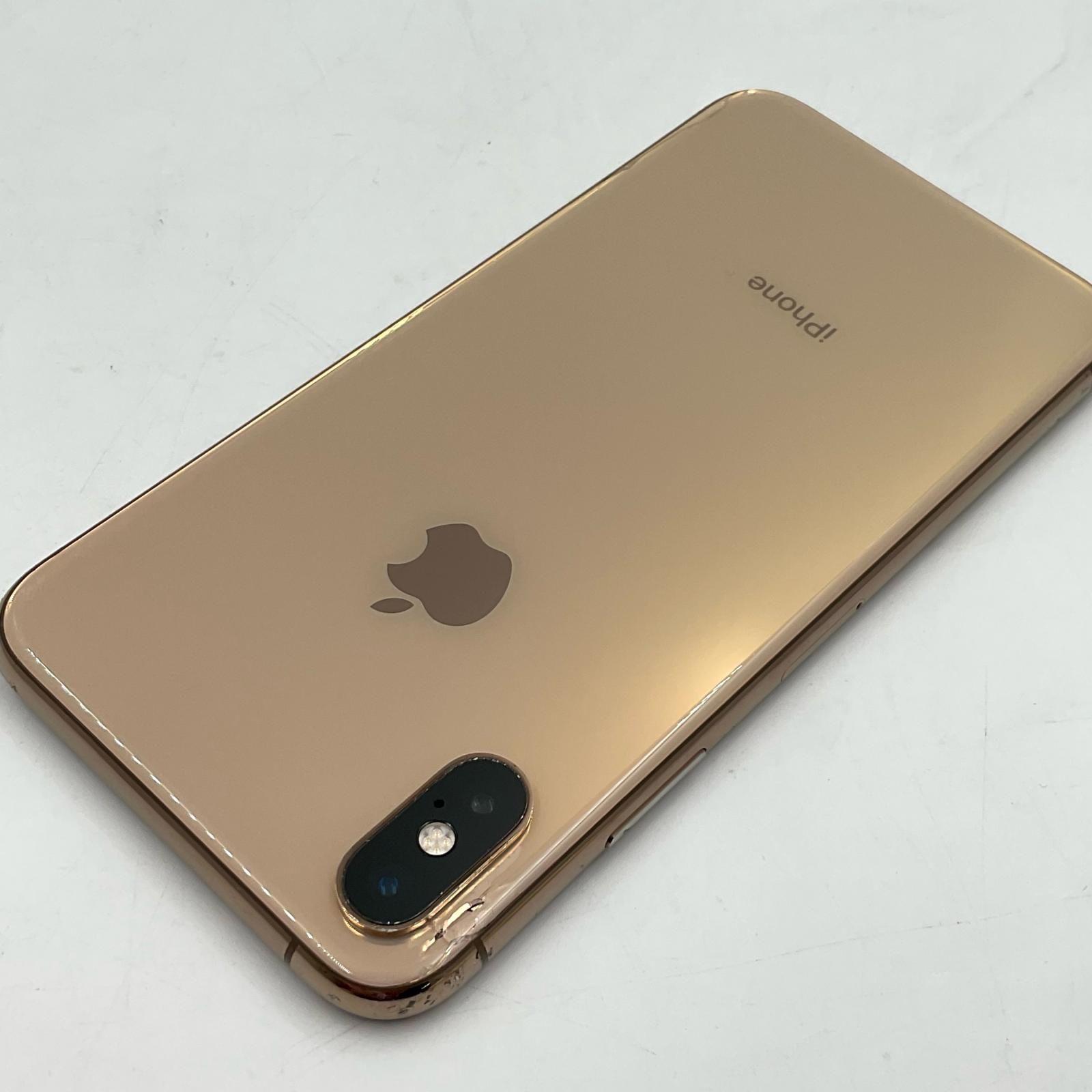 最速発送】 iPhone XS 256GB ゴールド docomo 白ロム【難有】 83
