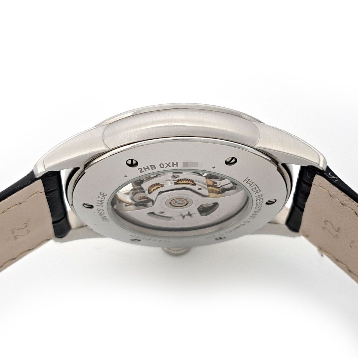  ハミルトン レイルロード スケルトン H406550 自動巻き ステンレススティール メンズ HAMILTON 時計 セットアップ 自動巻き時計 腕時計(アナログ)