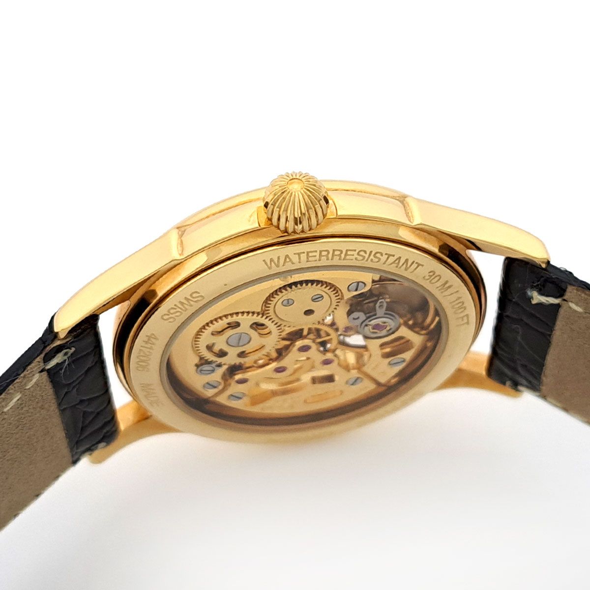 レビュートーメン スケルトン 4412006 手巻き ゴールドメッキ メンズ