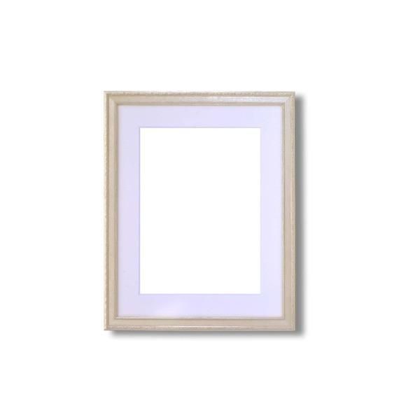 軽量水彩額 〕 柄入り 水彩額 マット付 F4 シルバー 金水彩額 銀水彩額