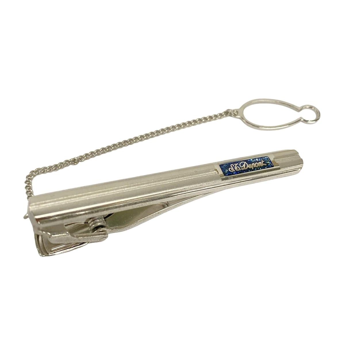 Dupont(デュポン) ネクタイピン美品 - シルバー×ネイビー - メルカリ