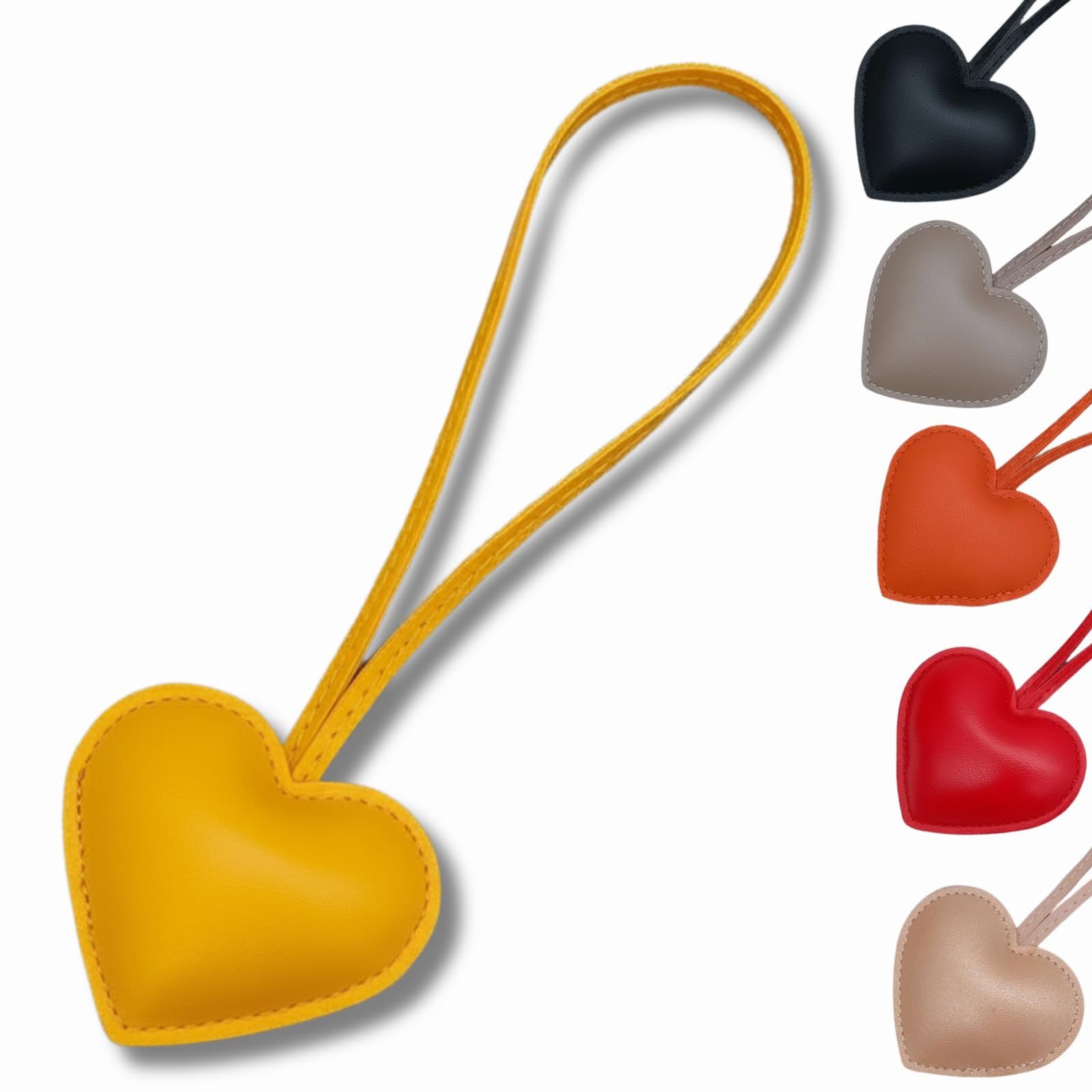 Meilleur Choix] ハート バッグチャーム キーホルダー 大人可愛い