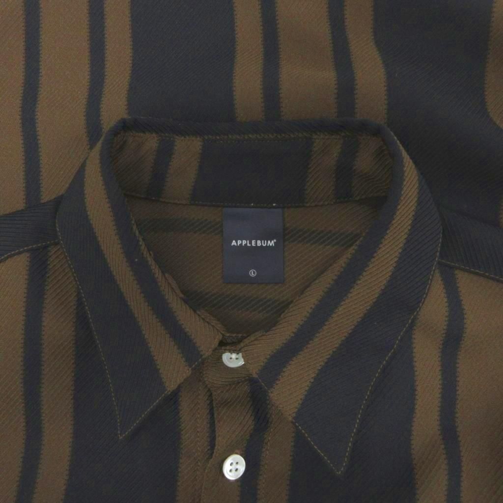 アップルバム APPLEBUM Wooly Twill Stripe Oversize L/S Shirt シャツ