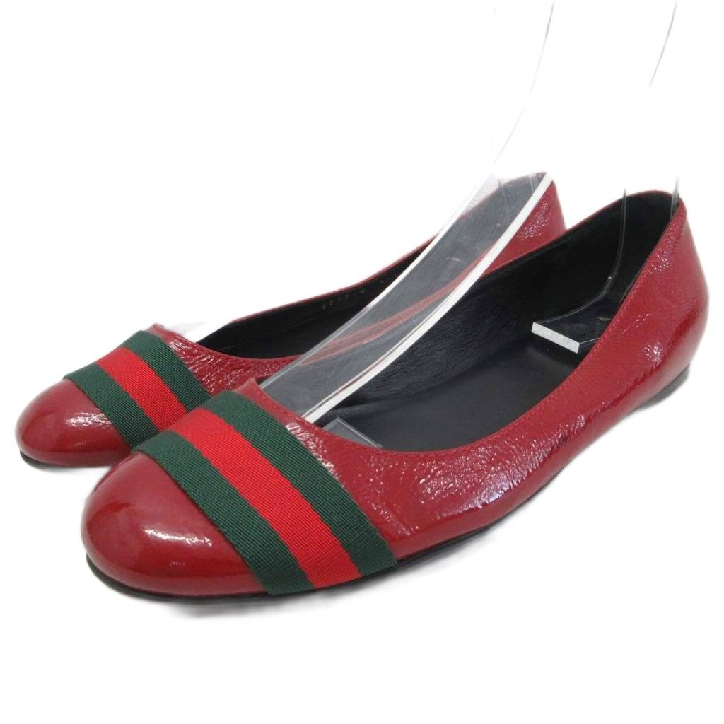 グッチ GUCCI シェリーライン フラットシューズ パンプス バレエ
