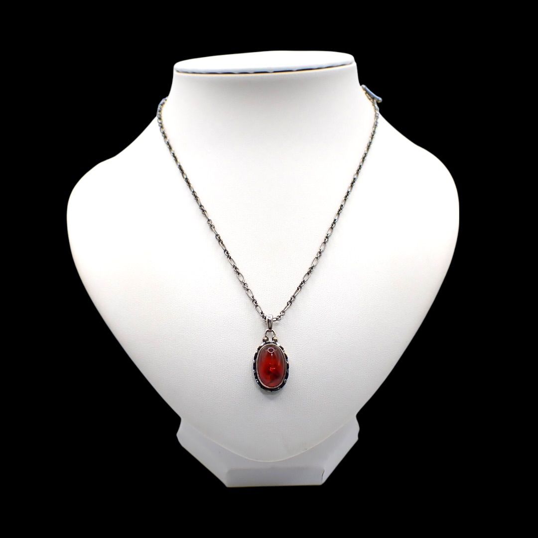 箱 Georg Jensen ジョージジェンセン 琥珀 アンバー 2001 イヤー